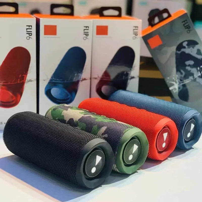 FLIP6 Wireless Bluetooth Speaker, Outdoor Riding Waterproof Subwoofer, AUX Audio Input, TF Card Playback, MP3 Music Player