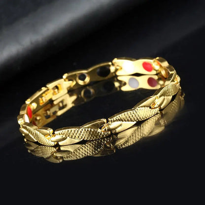 Pulsera magnética de terapia con diseño de dragón para mujer y hombre.
