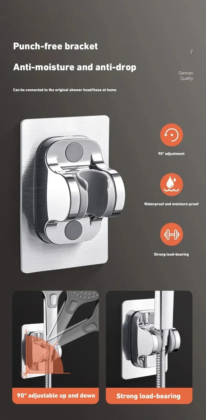 Cabezal de ducha Xiaomi de 13 cm con panel grande, 3 modos, ajustable, para el hogar, cabezal de ducha de masaje de alta presión, elemento filtrante, accesorios de baño