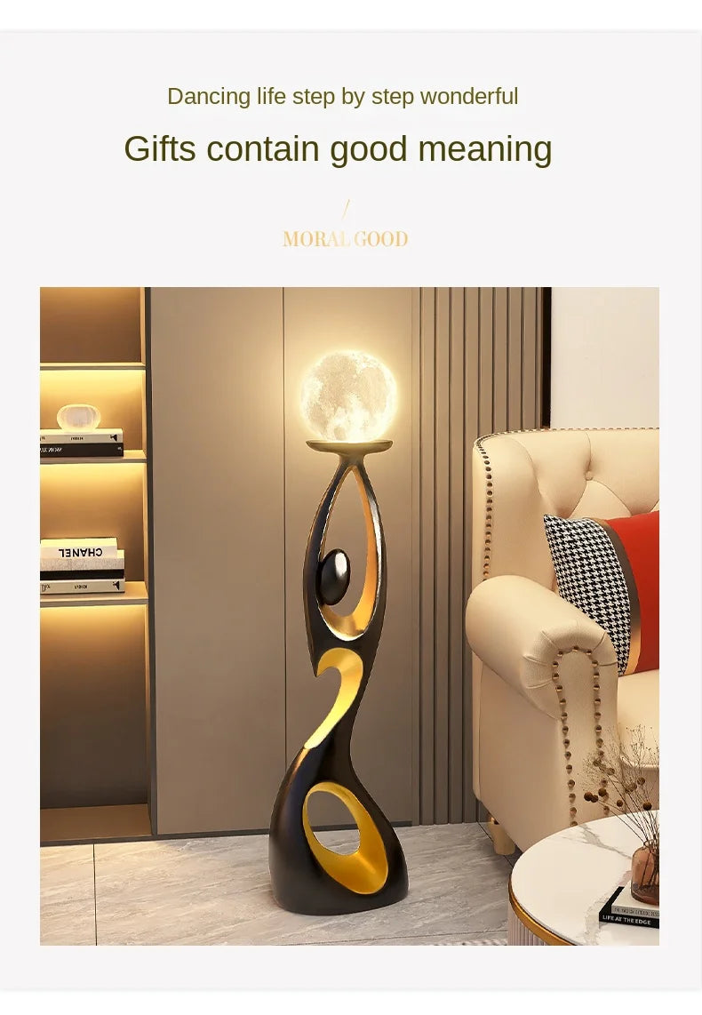 Creative Home Decor Abstract Dancing Figures Light Luxury Living Room Porch Decoration Sculpture Modern Nordic Indoor Ornaments