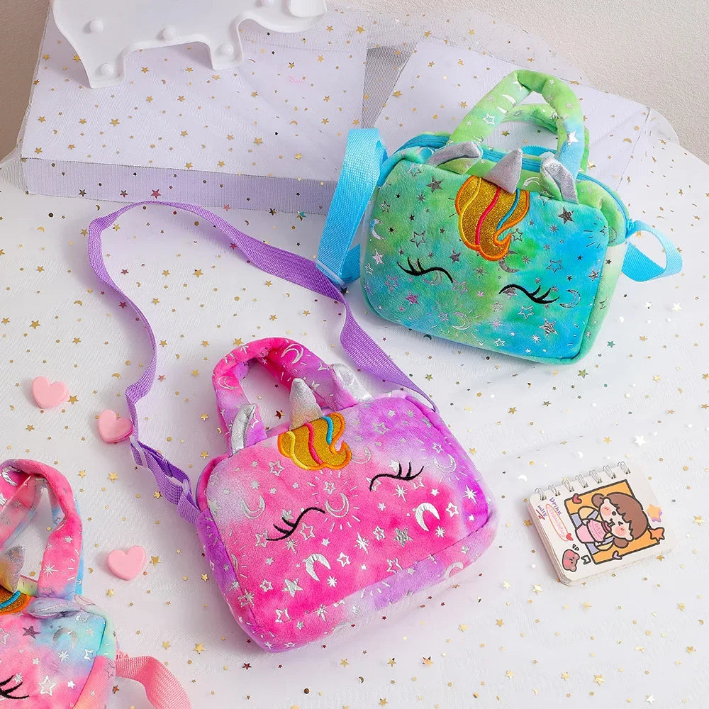 Bolsos de unicornio para niñas, bonitos bolsos cruzados para niños, regalo para niñas, monedero pequeño.
