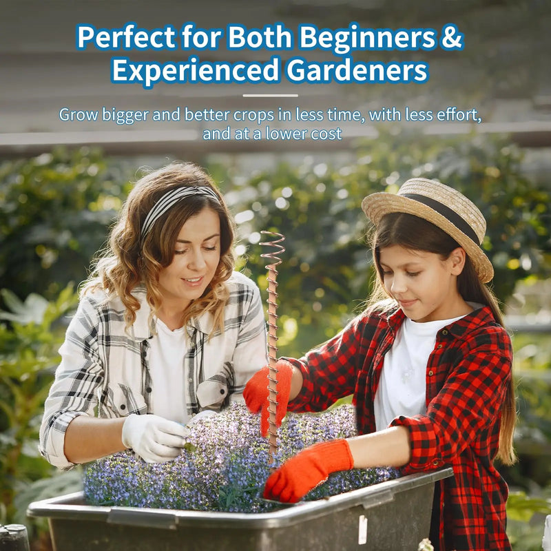 1/2/3PCS Electroculture Plant Stakes Gardening Copper Coil Antennas for Growing Garden Plants and Vegetables Using Ether Energy