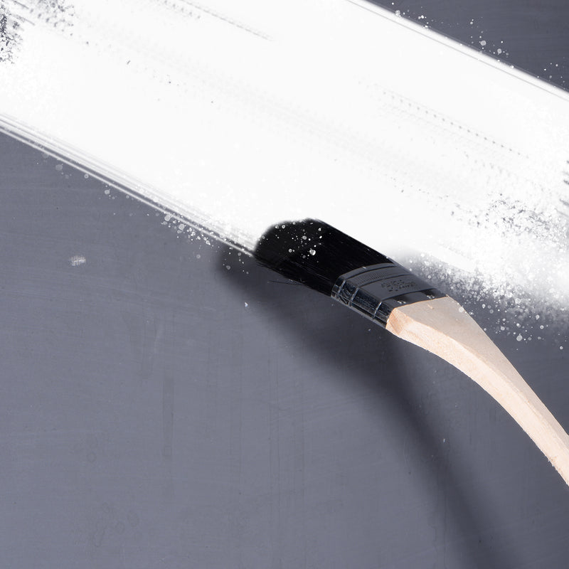 uxcell Bent Radiator Paint Brush 17" Length 2.5" Width Bristle with Long Wood Handle for Wall Treatment Black 4 Pcs