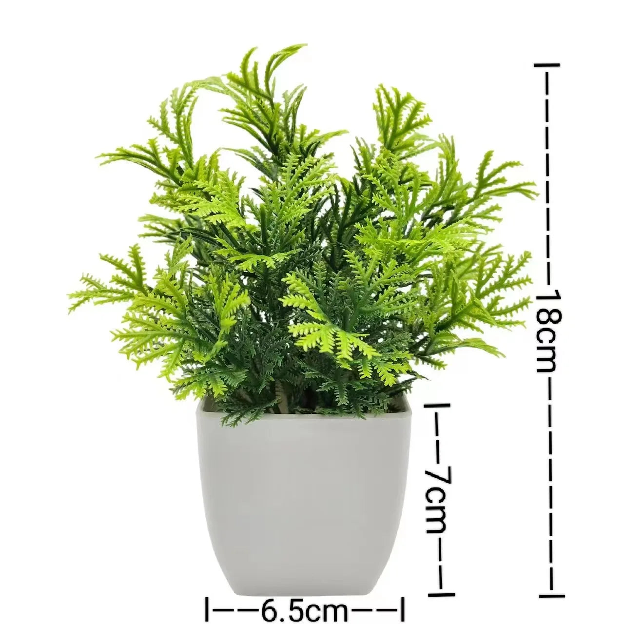1pc Artificial Plants with Plastic Pots Perfect Greenery for Home Decorations, Office Desk, Living Room, and Bedroom Decoration