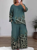 2 Piece Women Sets 2025 New Arrival Plus Size Autumn Winter Matching Sets Top And Pants Suits Outfits Oversized Clothing
