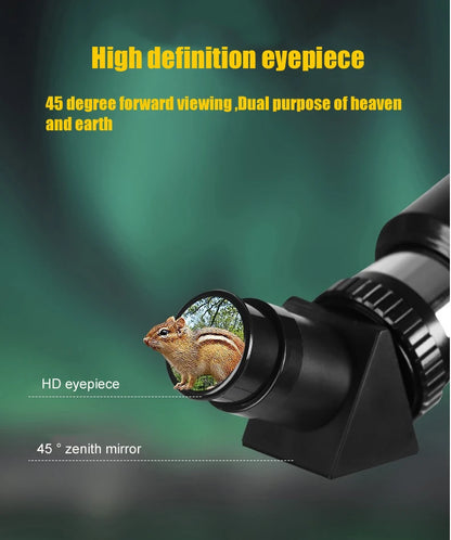 Telescopio astronómico profesional BORWOLF 40070 de alta definición 333X para ver la luna y las estrellas. Monocular para observación de aves.