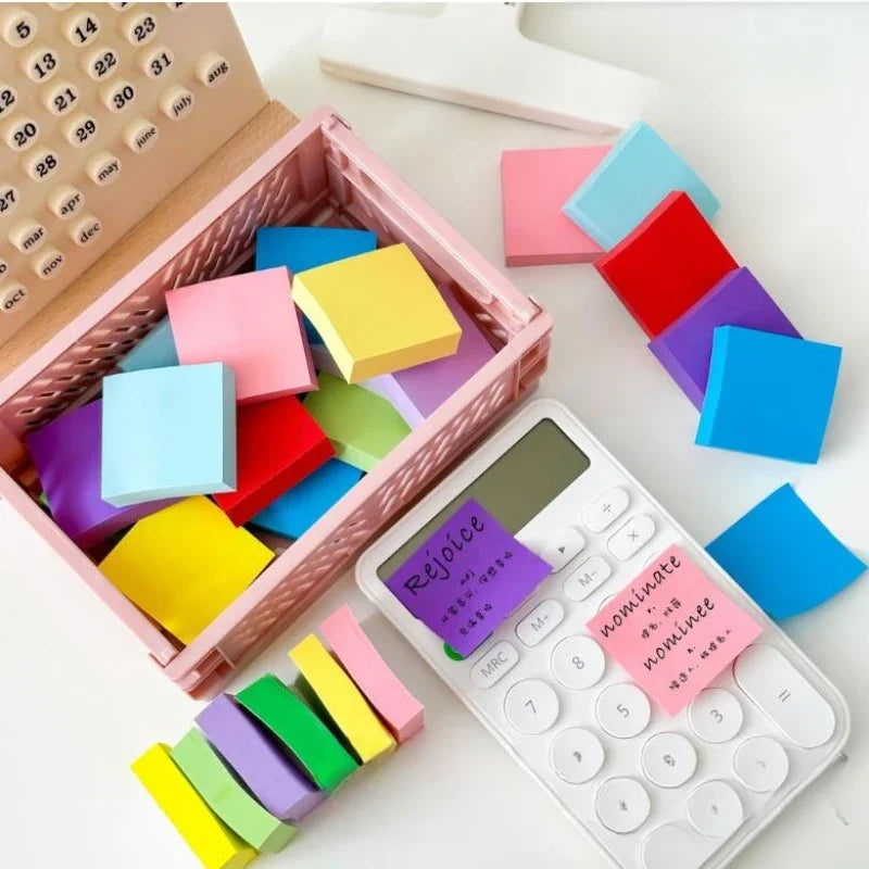 11 Pcs Fluorescent Color Sticky Notes Posted It Note Pads Stickers Planner Sticker Notepad Memo Pad School Office Supplies