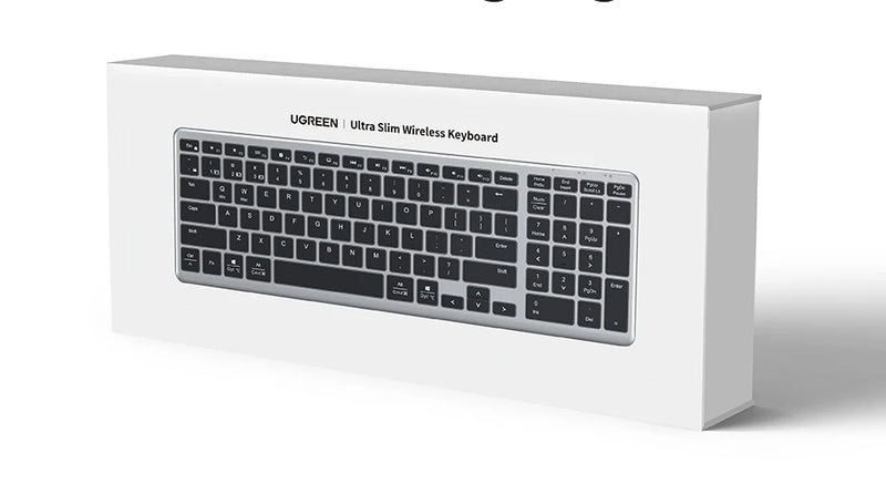 UGREEN Keyboard Wireless Bluetooth 5.0 2.4G Russian/Korean/EN 99 Keycaps For MacBook iPad PC Tablet USB C Rechargeable Keyboard