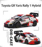 Bburago 1:43 Toyota GR Yaris Porsche Lamborghini SC63 Alloy Luxury Vehicle Diecast Pull Back Cars Model Toy Collection Gift