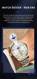 OLEVS 3638 Mens Watch Original Quartz Watch Stainless Steel Waterproof Luminous Large Dial Day Date Watches Luxury Men Box Reloj