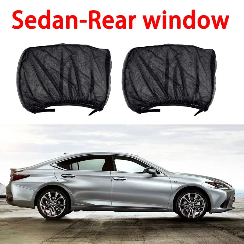 NEW 4pc Car Sun Shade Styling Accessories Hook &amp; Loop Car Window Sun Shade Set - Easy Install, Cool Interior &amp; Privacy Sun Visor