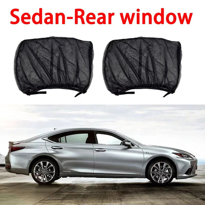 NEW 4pc Car Sun Shade Styling Accessories Hook &amp; Loop Car Window Sun Shade Set - Easy Install, Cool Interior &amp; Privacy Sun Visor