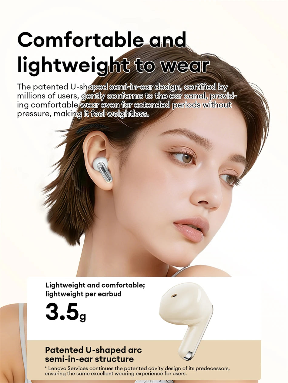 Original Lenovo LE230 New Bluetooth Earphones Wireless Headset TWS Touch Control Earbuds Hifi Headphone Waterproof Mic Earbuds