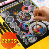 22/4/1PC Spirograph Ruler Drawing Scratch Painting Toys Interlocking Gears Wheels Painting Drawing Accessories Educational Toy