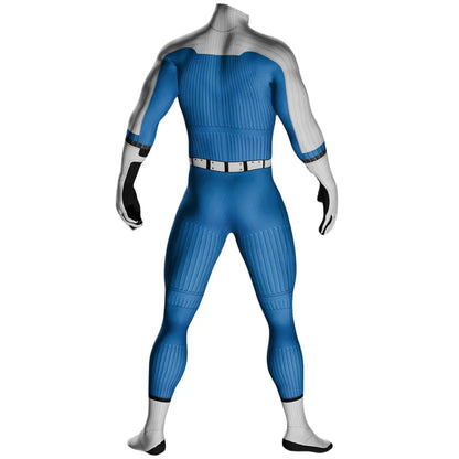 Adult Male Halloween Fantastic Four Reed Richards Cosplay Costumes Rival Invisible Man Superhero Zentai Bodysuit Party Jumpsuits