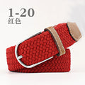 Stretch Woven Belt Unisex Canvas Belts Fashion Casual Student Belt Women Cinturon Male Waistband 105cm