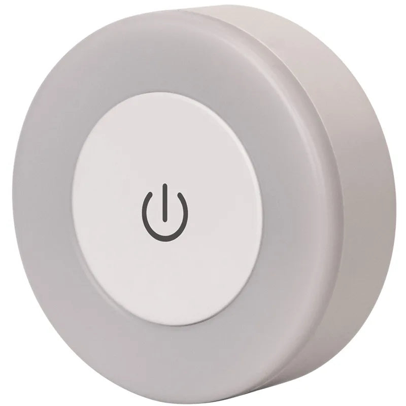 Luz Noturna LED com Sensor de Toque e Economia de Energia – Recarregável via USB, Magnética e Portátil – Ideal para Quartos e Corredores