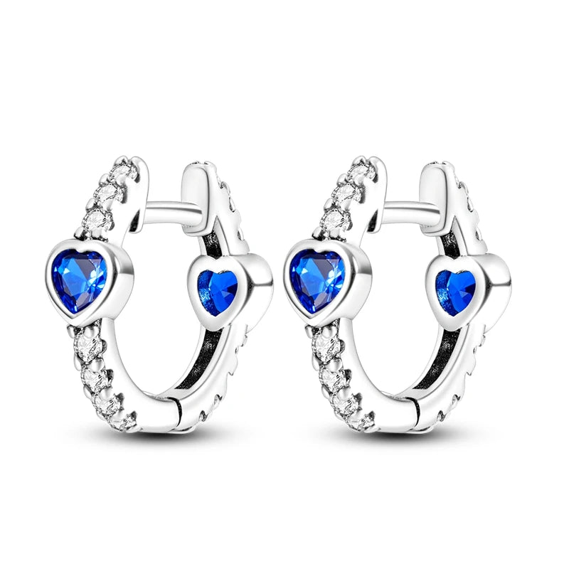 Real 925 Sterling Silver Colorful Dragonfly Butterfly Animal Earrings For Women Exquisite Birthday Anniversary Jewelry Gifts