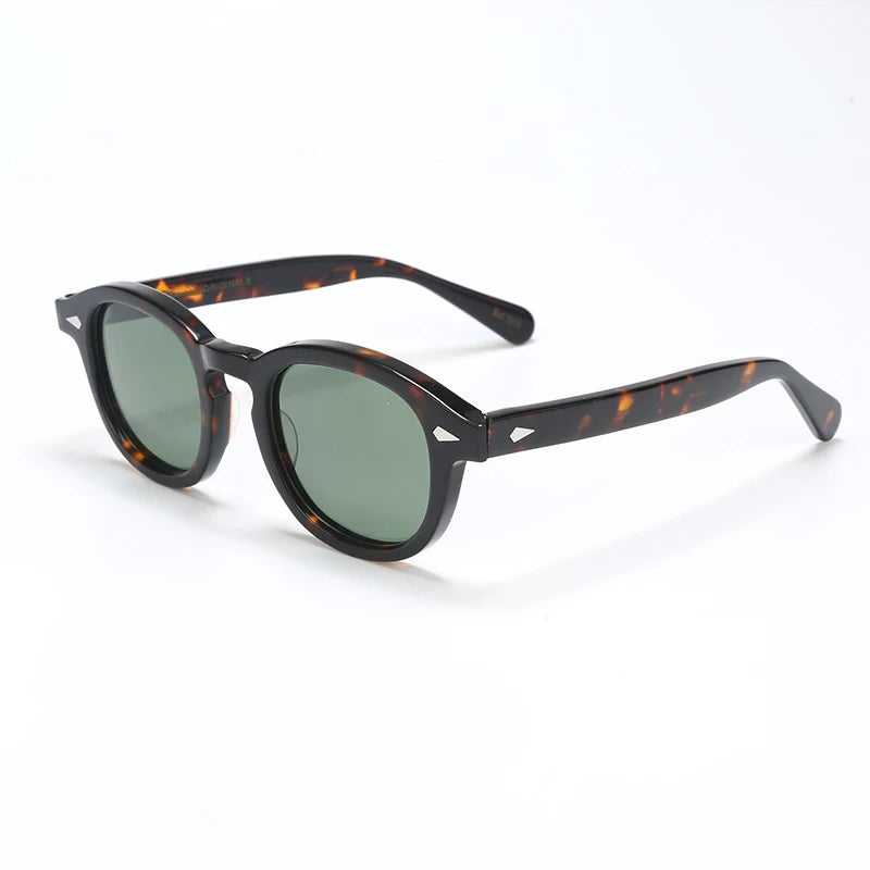 Polarized Sunglasses for Men and Women, UV400 Johnny Depp Lemtosh Style, Retro Acetate Frame, Eyeglasses Eyewear for Men