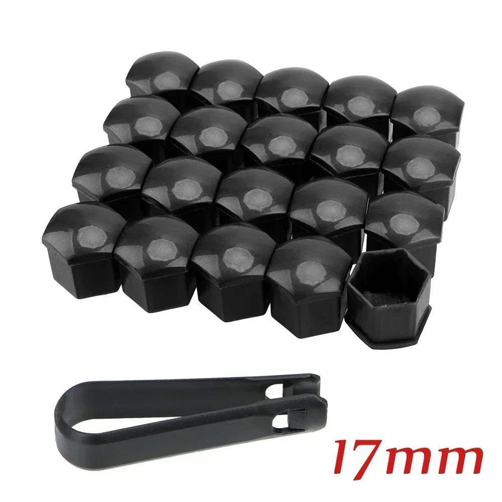 20pcs Car Wheel Tire Nut Caps Anti-Rust Protection Cover 17mm 19mm 21mm Car Hub Nut Decoration Cap Accessories