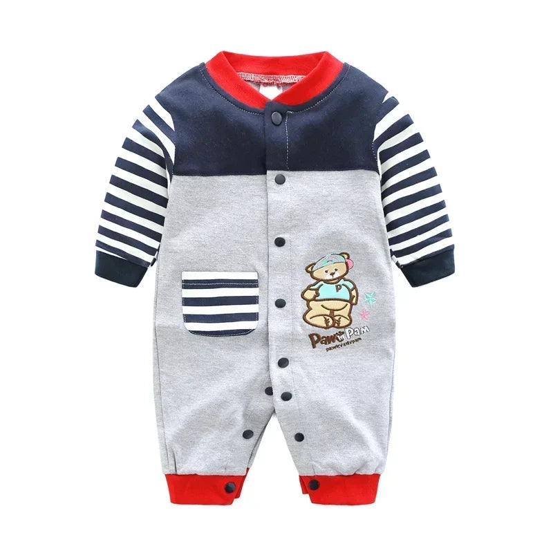 2024 baby spring clothes 0 to 12 months cotton girls clothing Onesies Autumn newborn Comfortable baby jumpsuits baby boy rompers
