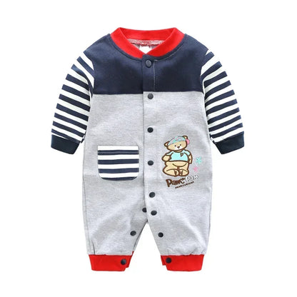 Ropa de bebé primavera 2024, ropa de algodón para niñas de 0 a 12 meses, monos de otoño para recién nacidos, monos cómodos para bebés, mamelucos para bebés niños
