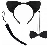Animal Cat Tiger Cosplay Costume for Boys Girls Headband Clothes Shoes Tail Tutu Skirt Gloves Set for Kids School Performance