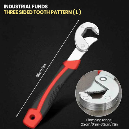 AIRAJ Universal Wrench Multifunctional Opening Wrench Adjustable Ratchet Spanner Hand Repair Tools