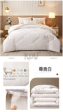 Luxury 100% Wool Quilt Core Autumn Winter Thickened Warm Quilted Comforter Fluffy Soft King Queen Size Solid White Duvet Insert