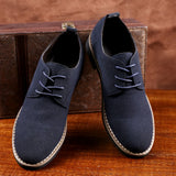 Luxury Men's Oxford Shoes, High-Quality Suede Leather Business Casual Shoes for Men, Lace-Up Men's Party Wedding Shoes, Plus Size