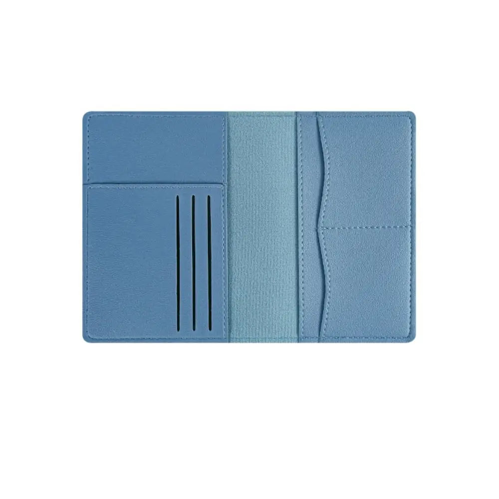 New Travel PU Passport Cover High-capacity Multiple Card Slots Passport Bag Ticket Holder Bussiness Passport Protective Cover