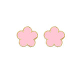 Stainless Steel Clover Bracelet for Women 14k Gold Silver Five Leaf Flower Delicate Lucky Link Bracelets Jewelry for Girls 