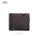 Men's Slim Wallet Genuine Leather Mini Purse Casual Design Bifold Wallet Brand Short Slim Wallet WILLIAMPOLO Luxury brand