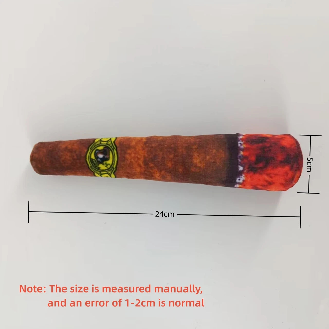 Juguete de peluche con sonido de cigarro para perros, juguete para cachorros con palo verde, juguete para morder con chirrido, relleno crudo, para articulaciones de perro.