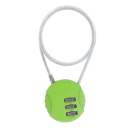 50cm Wire Rope Digit Padlock Password Code Security Lock Smart Combination Lock for Motorcycle Helmet Lock Extended Wire Rope
