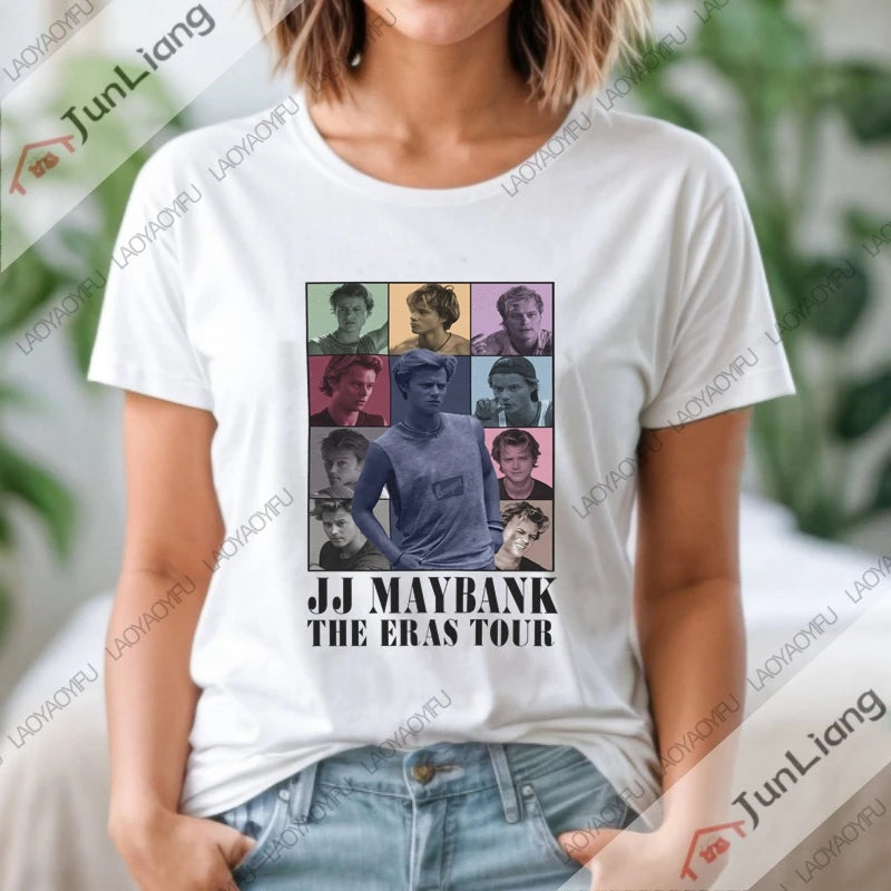 JJ Maybank T-shirt Men's Harajuku Kawaii Graphic T-shirt Men's and women's casual Breathe Life T-shirt