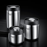Vacuum sealed tank Coffee bean storage tank Household 304 stainless steel food storage Jars moisture-proof sealed container