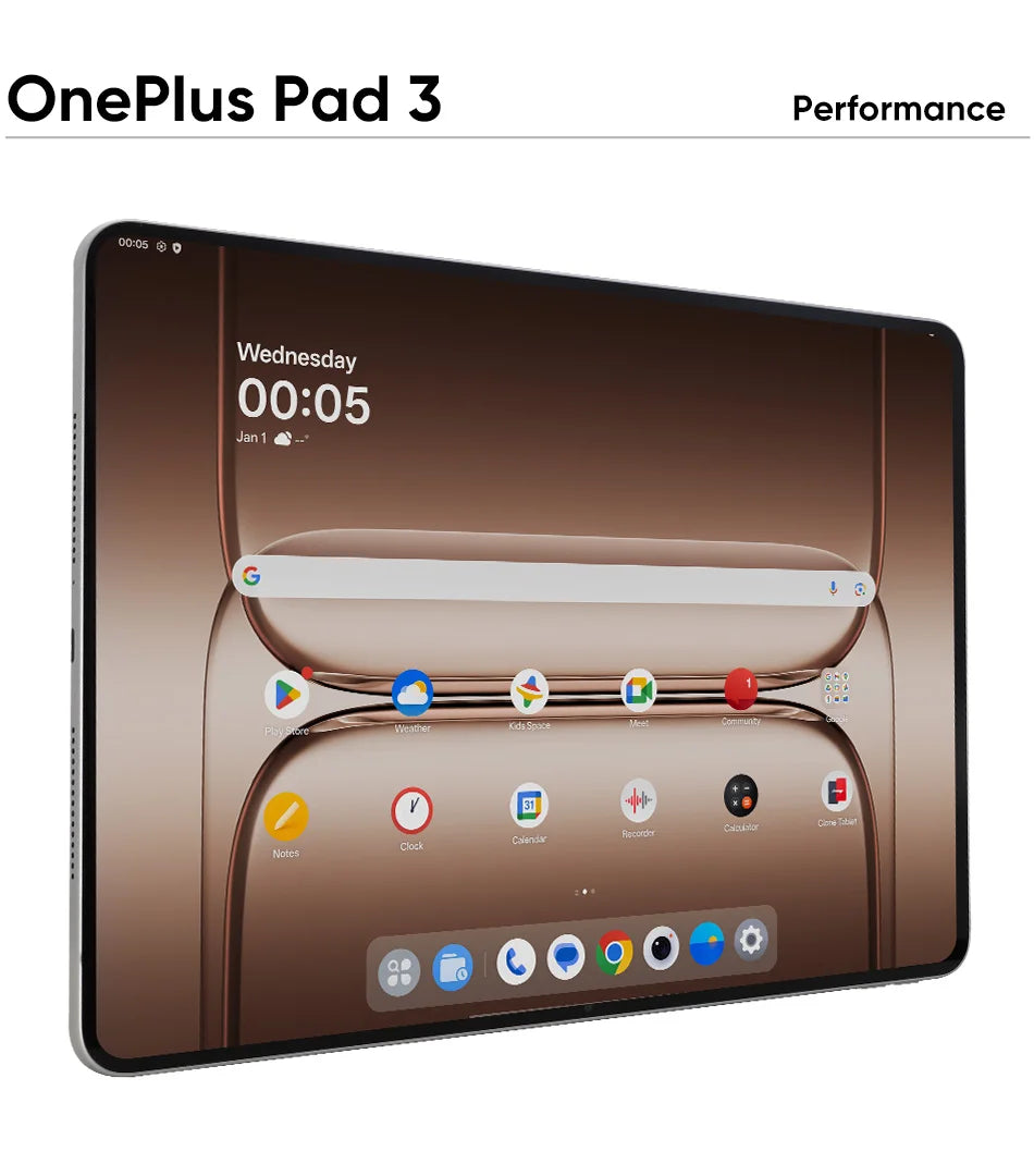 OnePlus Pad 3 13.2inches Tablet 144Hz Screen 12140mAh Snapdragon 8 Battery 13MP Rear Camera 8 Speakers 80W Charge Global Version
