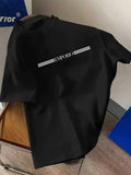 100% pure cotton men's luxurious brand letter print T-shirt, short-sleeved T-shirt, high-quality men's clothing, streetwear