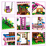 Friends City Tree House Summer Holiday Villa Castle Building Blocks Sets Garden Model DIY Toys Kids Girl Boy Child Birthday Gift