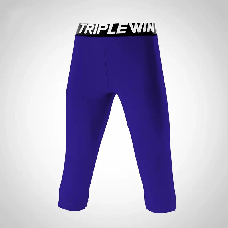 Kids Boy Girl Capri Running Tights Pant Children Basketball Football Soccer Fitness Exercise Sport 3/4 Cropped Legging Shorts J8