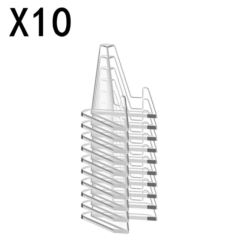 1-30Pcs Clear Acrylic Coin Display Stand Holders Small Easel Rack Trading Card Holder Support For Kpop Idol Card Organizer