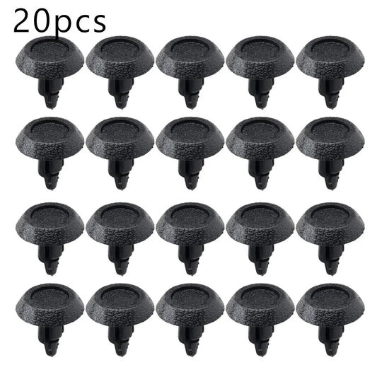 Car Bumper Fender Black Rivet Fasteners, Car Rivet Clips for Toyota Camry Corolla, Car Clips, 7mm Hole