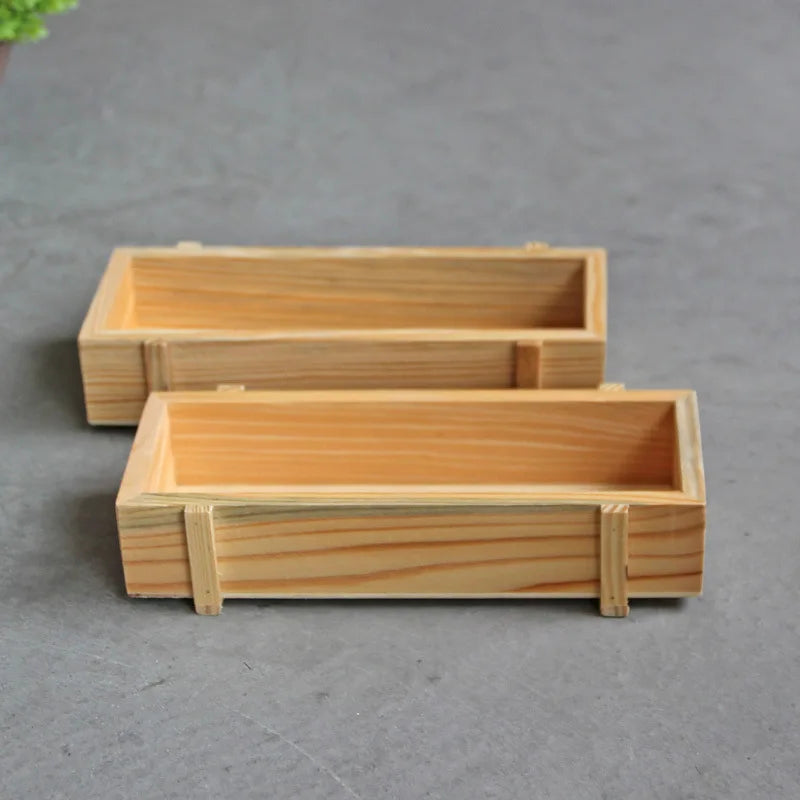 Vintage Wood Garden Flower Planter Succulent Pot Rectangle Trough Box Plant Bed Planter Succulent Flower Plant Container Box