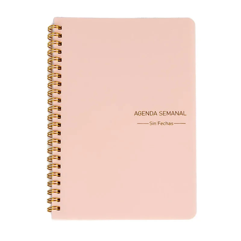2023 A5 Spanish Agenda Notebook Bullet Daily Weekly Journal Schedule English Planner Organizer School for Office Stationery