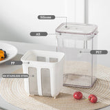 1100ml/1800ml Yogurt Filter Greek Yogurt Strainer Food Strainer Storage Container  Whey Separation Cheese Tools Kitchen Supplies