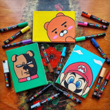 16pcs Japan UNI POSCA Markers Set Acrylic Graffiti Drawing Permanent Waterproof Children's Drawing PC-3M/1M/5M Art Supplies
