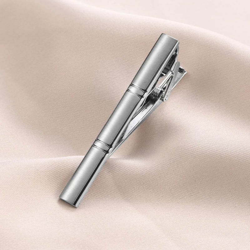 1PC Minimalist Tie Clip For Men Tie Clip To Man Shirt Business Pisa Ties Men's Cuff Tie Pins Man Fashion Jewelry Cufflink Lawyer