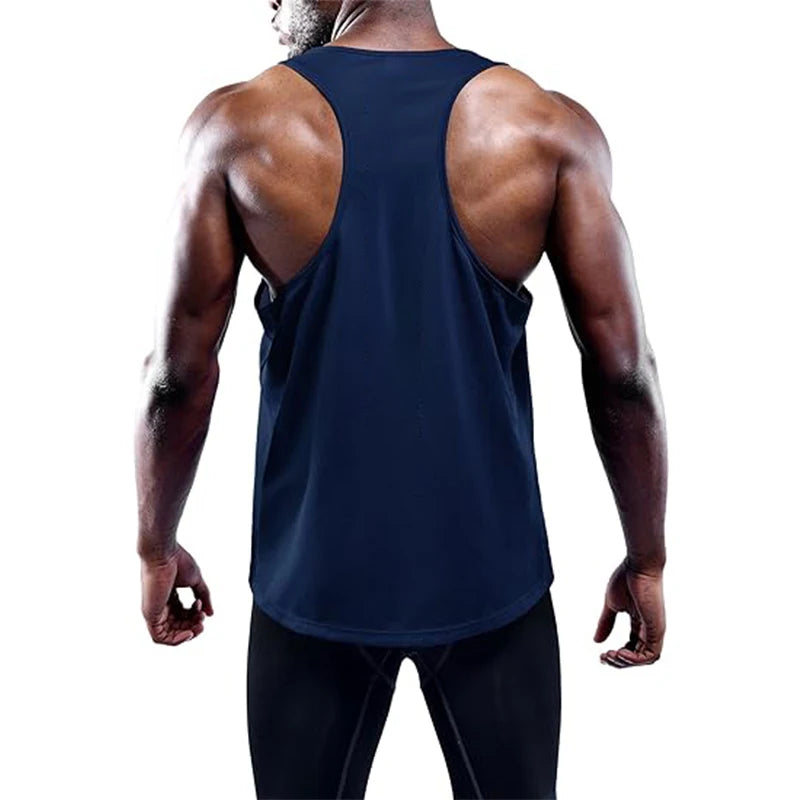 Correndo tanque superior dos homens verão esporte ginásio colete de treinamento secagem rápida tanktop treino singlets homem fitness musculação sem mangas camisa