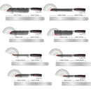 XITUO Kitchen Knife Set 1-9PCS,7Cr17Mov Stainless Steel Sharp Chef Knife Santoku Knife Fruit knife Ergonomic Pakkawood Handle